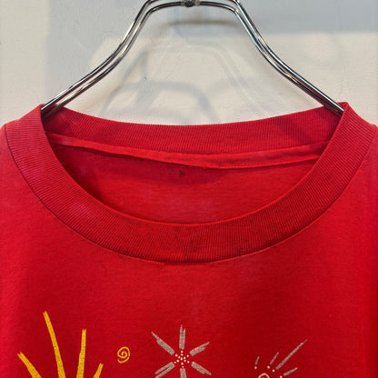 90's Coca-Cola コカコーラ グラフィックTシャツ 赤 (サイズ不明)/B3639T-SO