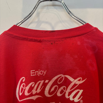 90's Coca-Cola コカコーラ グラフィックTシャツ 赤 (サイズ不明)/B3639T-SO