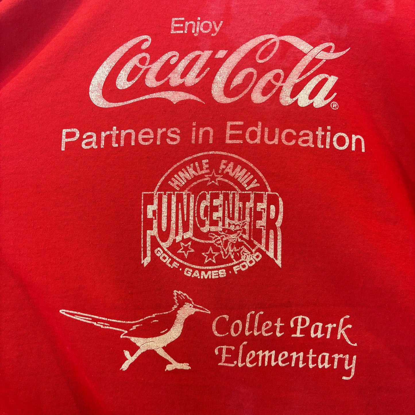 90's Coca-Cola コカコーラ グラフィックTシャツ 赤 (サイズ不明)/B3639T-SO