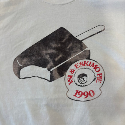 90's Hanes Eskimo Pie アイスクリーム企業Tシャツ 白 (XL)/B3634T-SO