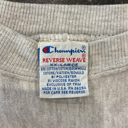 90's  Campion  Reverse Weave リバースウィーブ TENNESSEE ATHLETIC DEPT グレー XXL /A8467S-SO