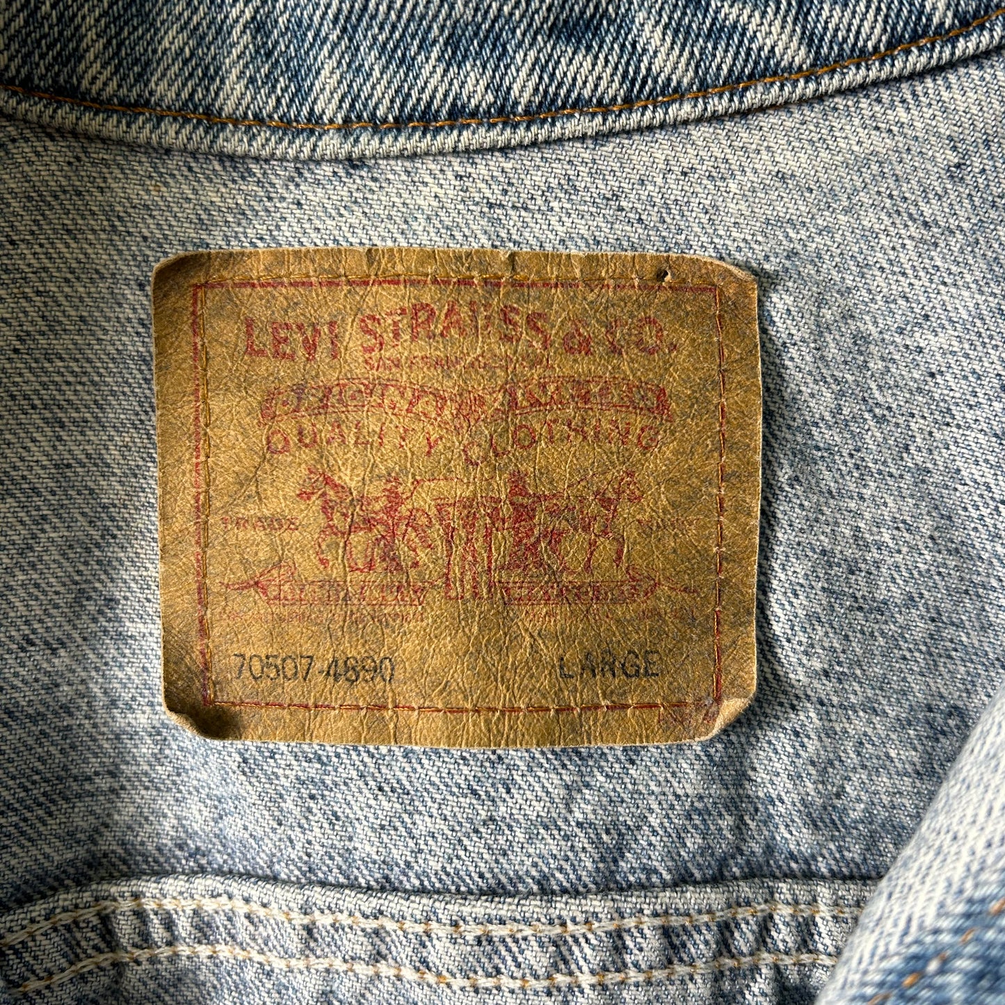 90's Levis デニムジャケット 70507 (L)/A2876J-SO