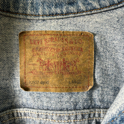 90's Levis デニムジャケット 70507 (L)/A2876J-SO