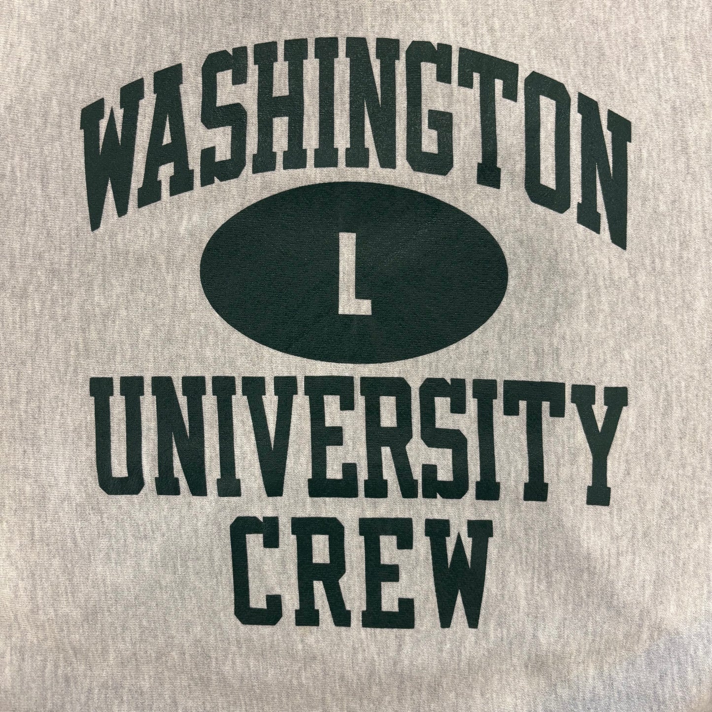 90's  Campion  Reverse Weave リバースウィーブ WASHINGTON UNIVERSITY CREW グレー L /A7668S-SO