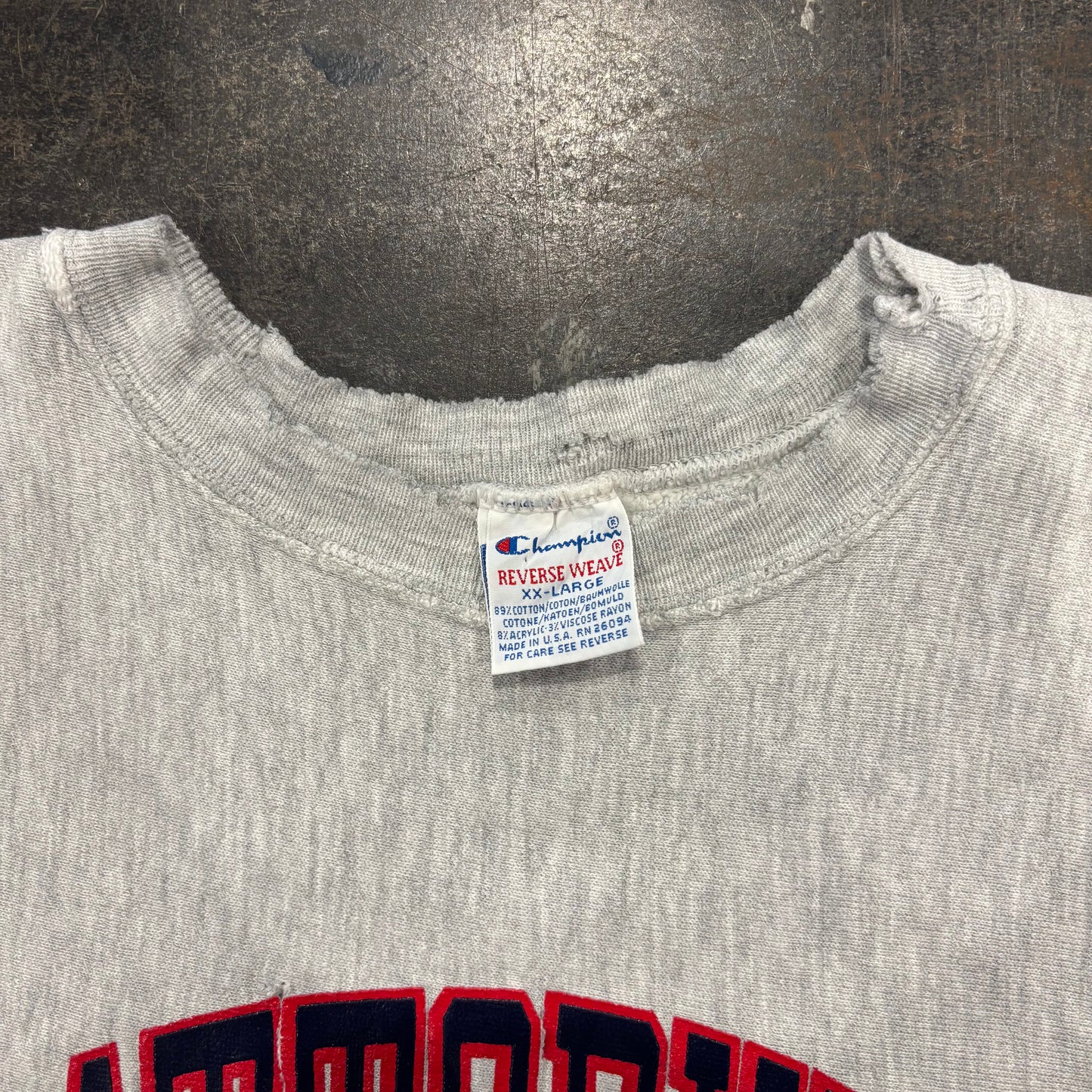 90's  Campion  Reverse Weave リバースウィーブ PLATTSBURGH STATF グレー XXL /A8178S-SO