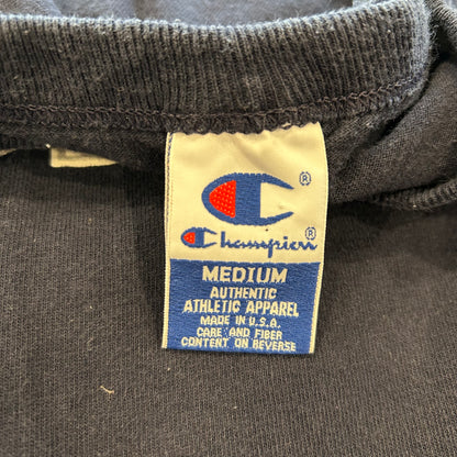 90's Champion BROWN カレッジTシャツ 紺 USA製 (M)/A6889T-SO