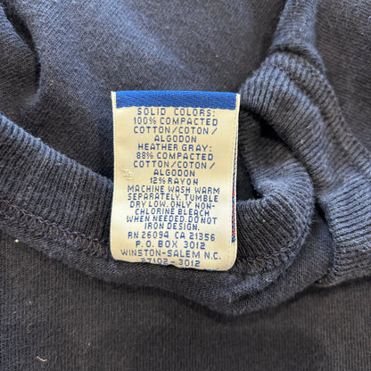 90's Champion BROWN カレッジTシャツ 紺 USA製 (M)/A6889T-SO