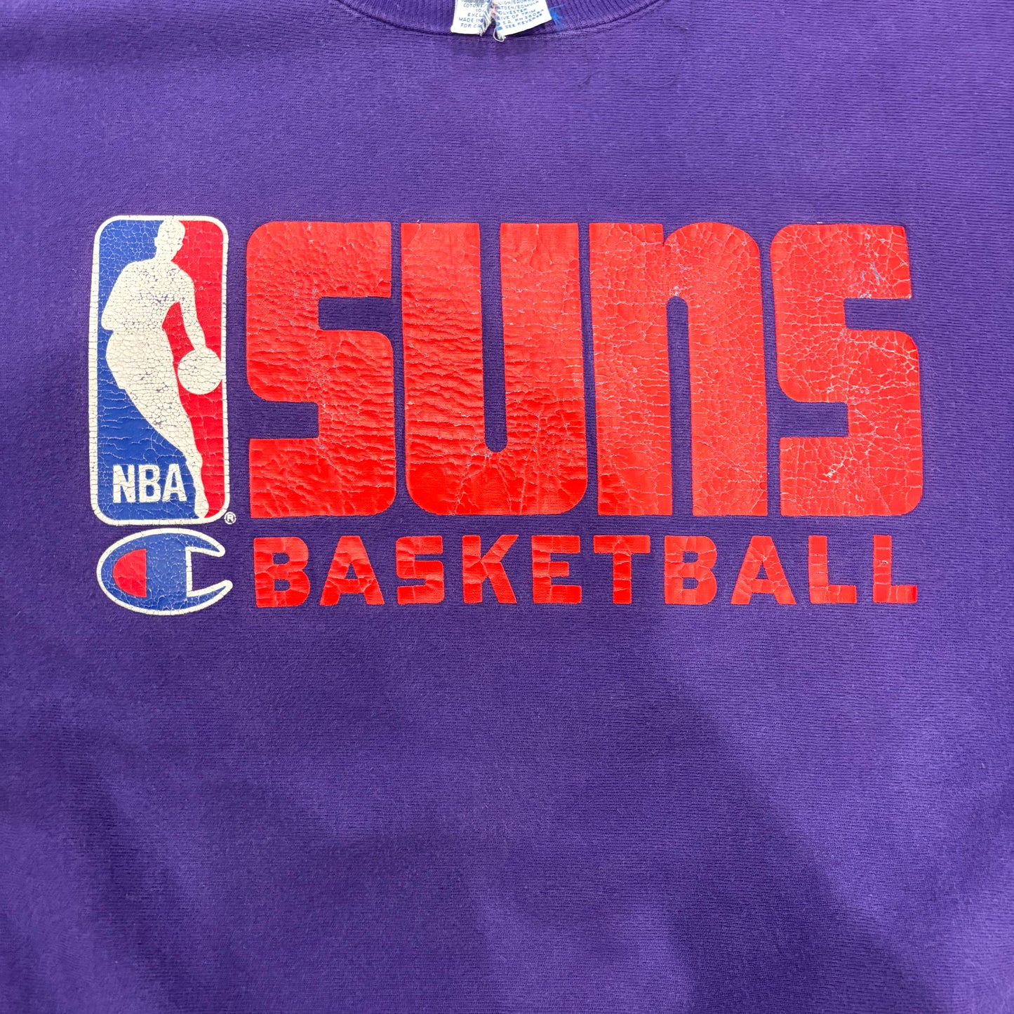 90's  Campion  Reverse Weave リバースウィーブ NBA  Phoenix Suns 紫 L /A8173S-SO
