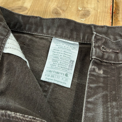 00's carhartt double knee pants カーハート ダブルニー パンツ ブラウン (33 30)/A8358P-SO
