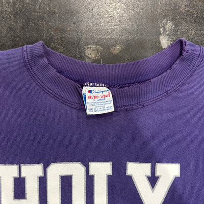 90's  Campion Reverse Weave リバースウィーブ HOLY CROSS 紫 XL /A8176S-SO