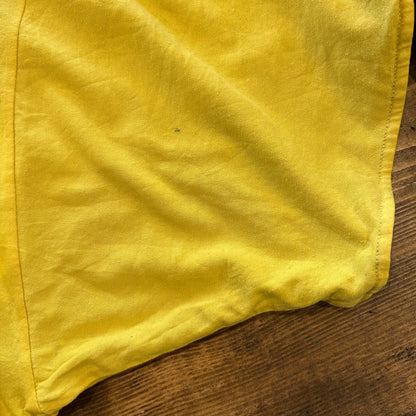 90's Russell ラッセル ダブルフェイスTシャツ 黄色紫(XL)/A6817T-SO