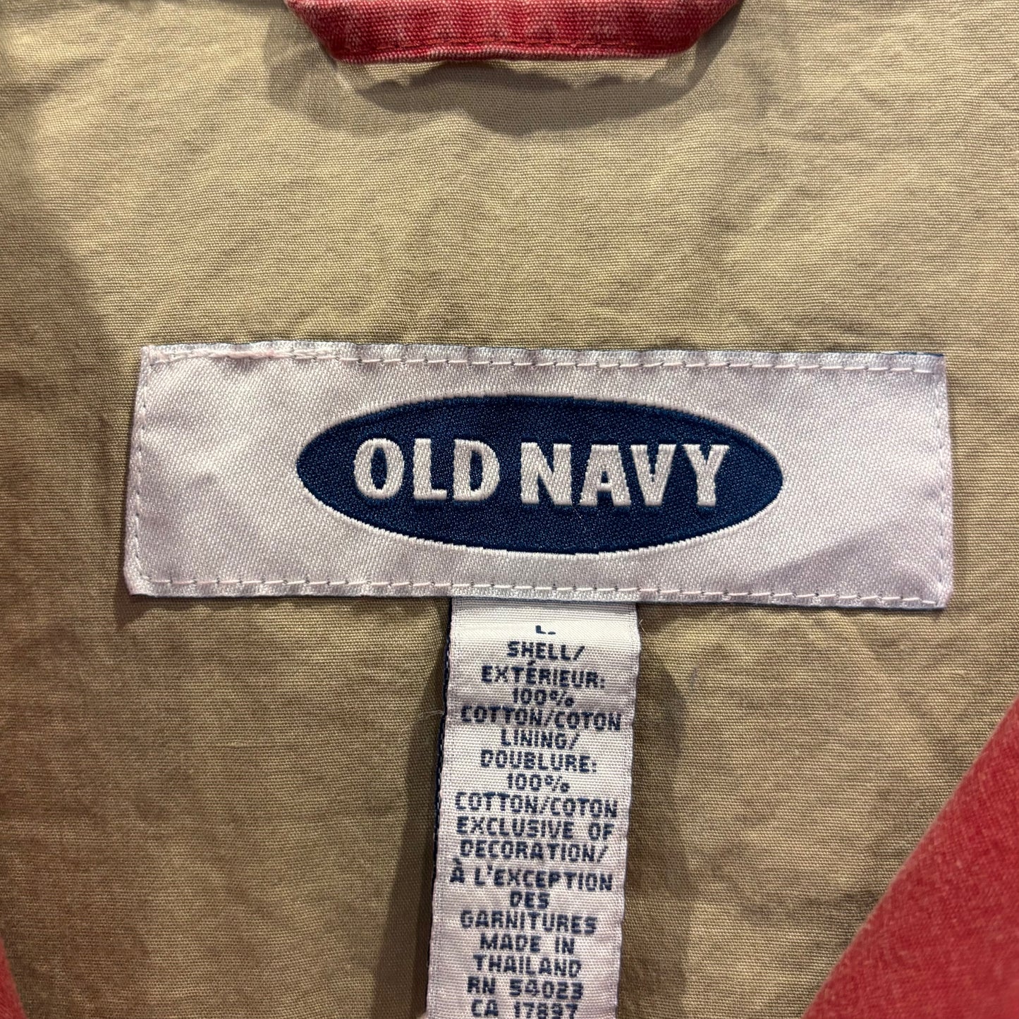 90's~00's OLD NAVY アノラックパーカー フェードレッド (L)/B4132O-SO