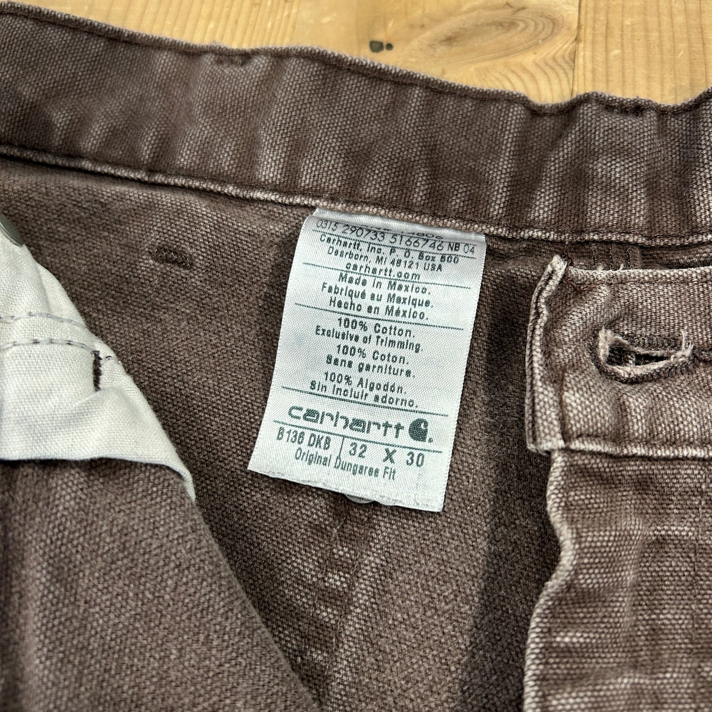 00's carhartt double pants カーハート ダブルニー パンツ ブラウン (32 30)/A8357P-SO