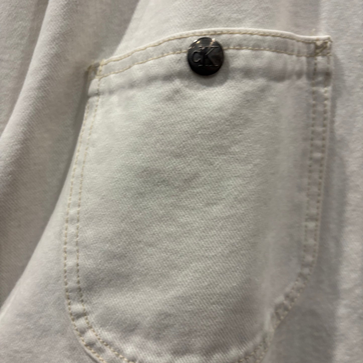 00's Calvin Klein Jeans カルバンクライン カバーオール 白 (L)/B2339O-SO