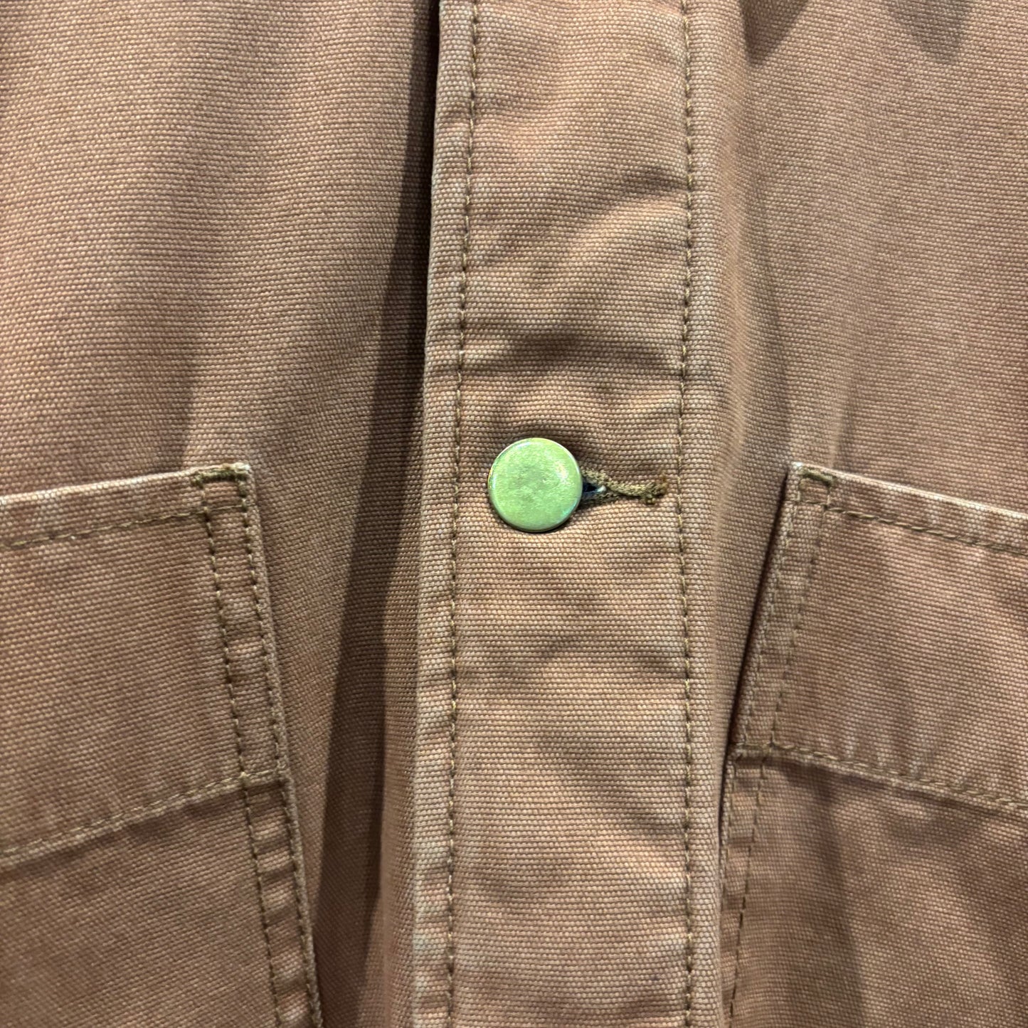 00's Stussy ロゴプリント  コットンカバーオール 茶 (L)/C0401J-SO