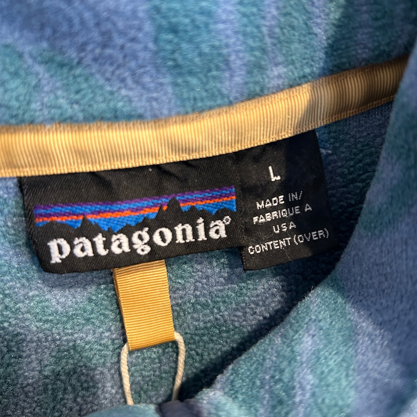1994 Patagonia パタゴニア "Tropical Sea Green" 雪無し スナップT フリースプルオーバー(L)/C0173F-SO