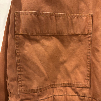 00's Stussy ロゴプリント  コットンカバーオール 茶 (L)/C0401J-SO