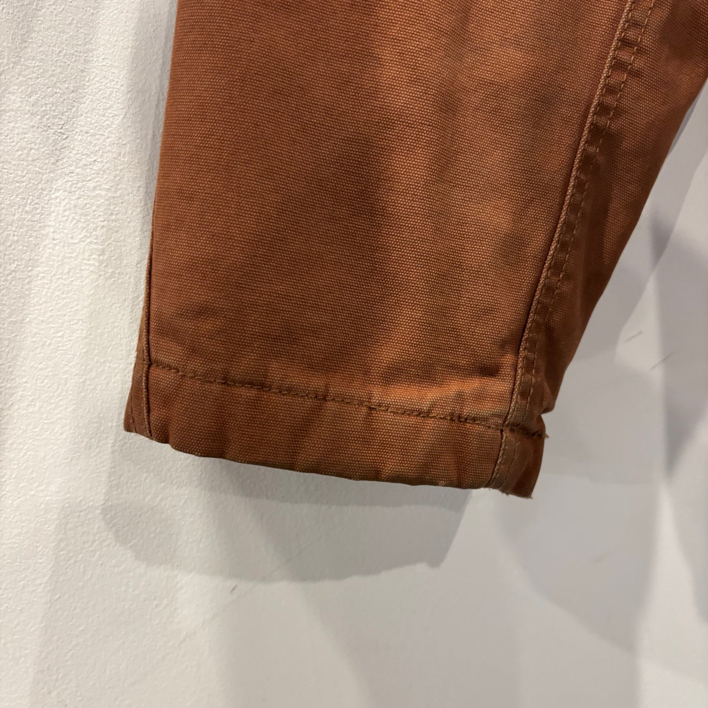 00's Stussy ロゴプリント  コットンカバーオール 茶 (L)/C0401J-SO