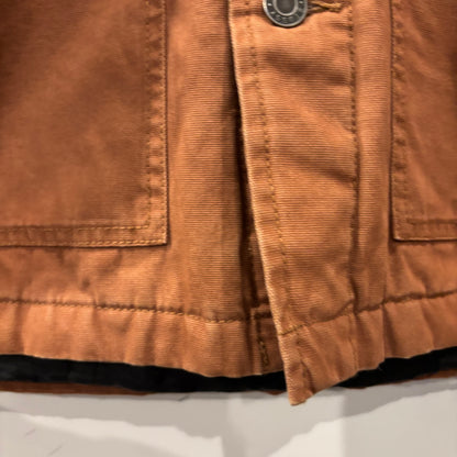 00's Stussy ロゴプリント  コットンカバーオール 茶 (L)/C0401J-SO