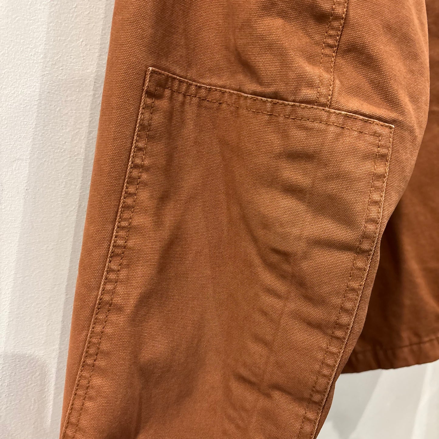 00's Stussy ロゴプリント  コットンカバーオール 茶 (L)/C0401J-SO