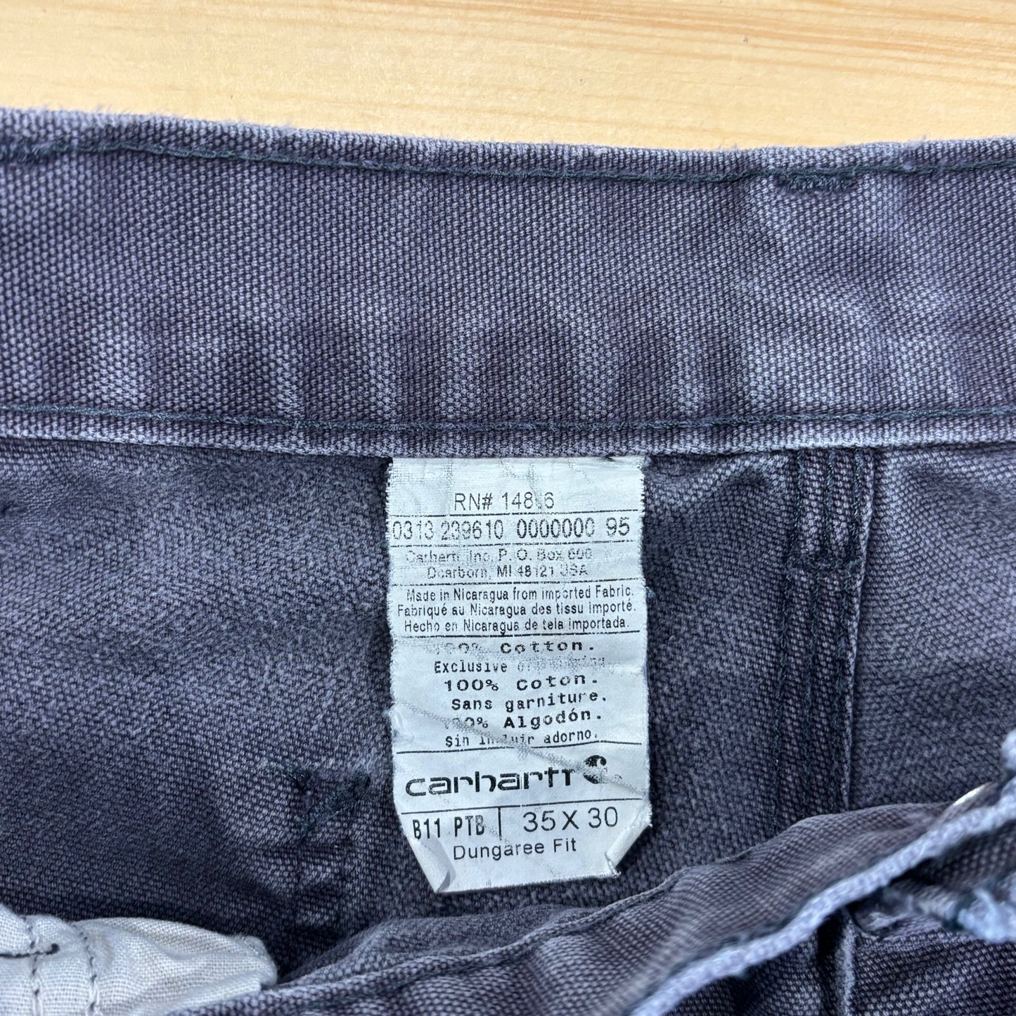 Carhartt カーハート ダックペインターパンツ B11 PTB グレー (35×30)/B3164P-SO