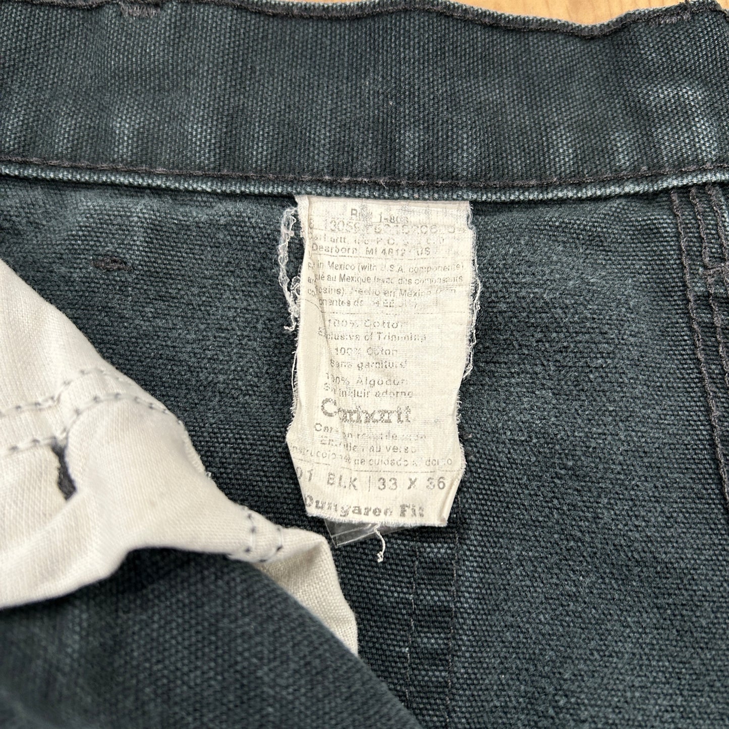 00's carhartt double knee pants カーハート ダブルニー パンツ ブラック (33 36)/A8359P-SO