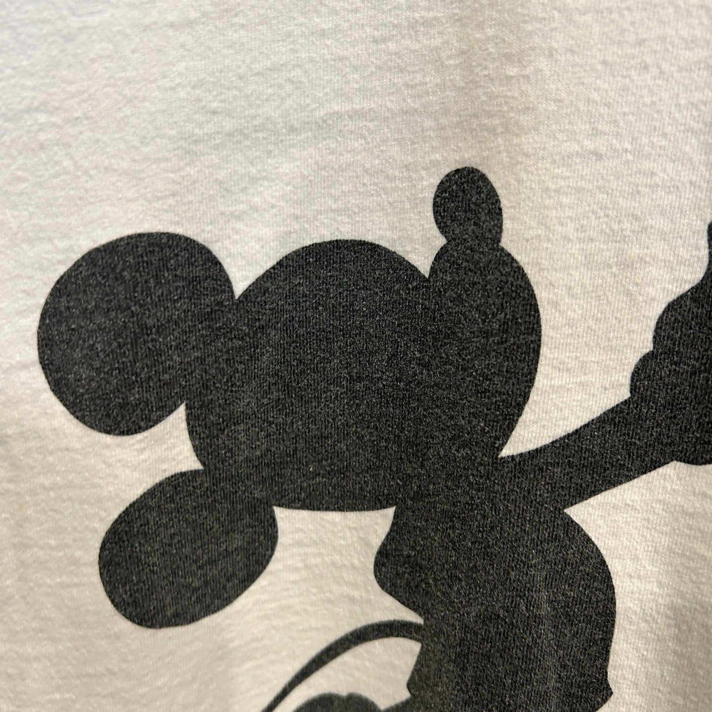 00's Mickey Unlimited ミッキーマウス アニメ キャラクターTシャツ 白 (L)/C1053T-SO