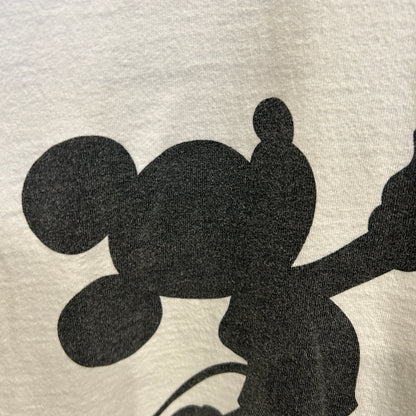 00's Mickey Unlimited ミッキーマウス アニメ キャラクターTシャツ 白 (L)/C1053T-SO