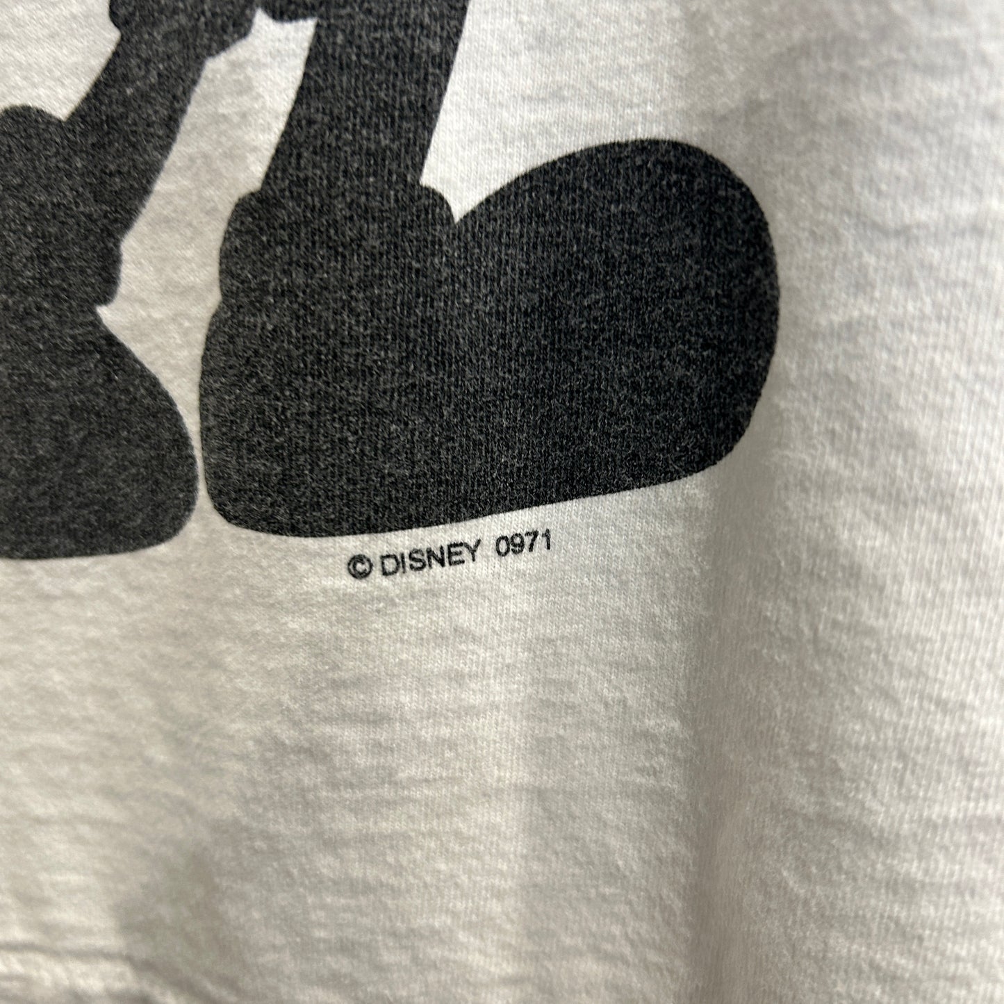 00's Mickey Unlimited ミッキーマウス アニメ キャラクターTシャツ 白 (L)/C1053T-SO