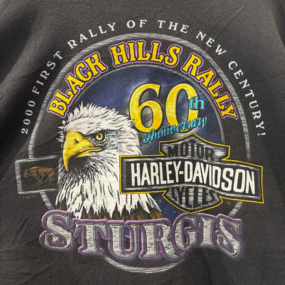 00's Harley-Davidson ハーレーダビッドソン 第60回 スタージス・モーターサイクル・ラリー オリジナル スウェット ブラック(L)/C0302R-SO