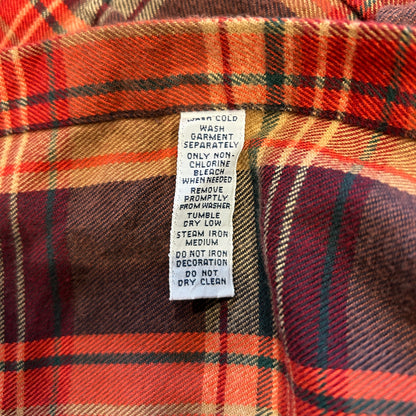 00's Polo ラルフローレン "STANFIELD"ライトネルシャツ エルボーパッチ(XL))A7689SH-SO