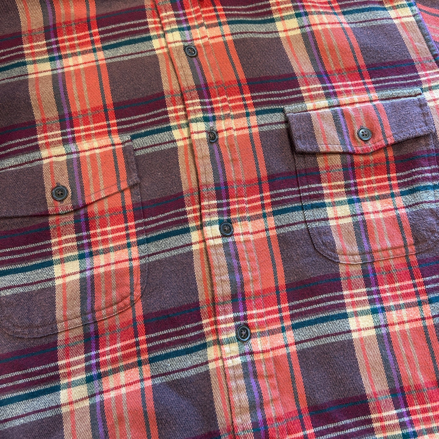 00's Polo ラルフローレン "STANFIELD"ライトネルシャツ エルボーパッチ(XL))A7689SH-SO