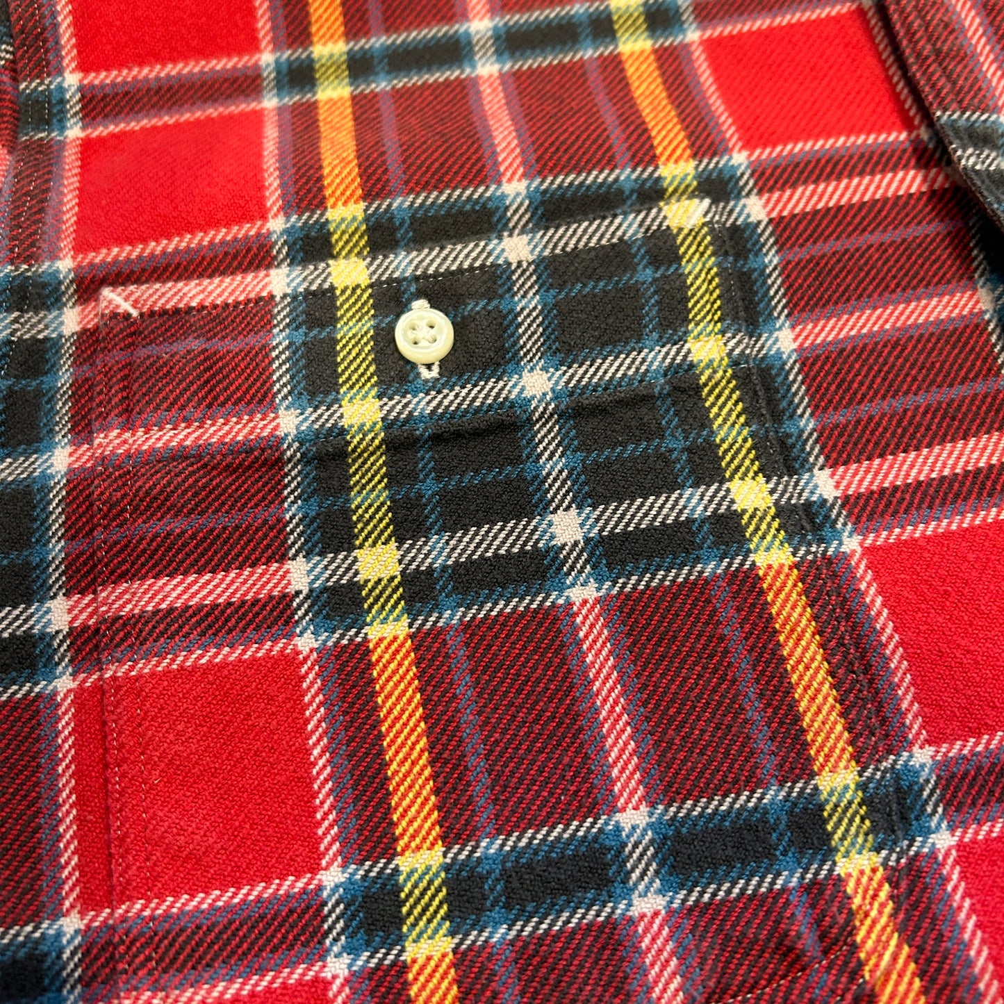 00's Polo ラルフローレン ヘビーネルシャツ 赤(M)/B3066SH-SO