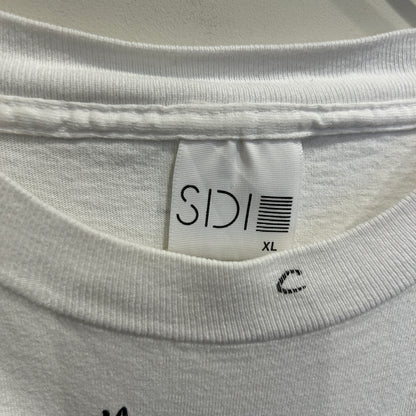 90's SDI ディズニー ミッキーマウス 総柄 キャラクターTシャツ 白 (XL)/A6408T-SO