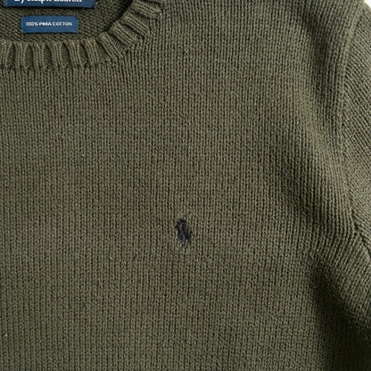 Polo Ralph Lauren コットンニット カーキ (S)/A1499K-SO