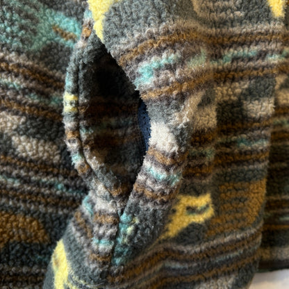 90's Patagonia パタゴニア シャーリングシンチラセーター アナトリア柄 フリース (XL)/C0093F-SO