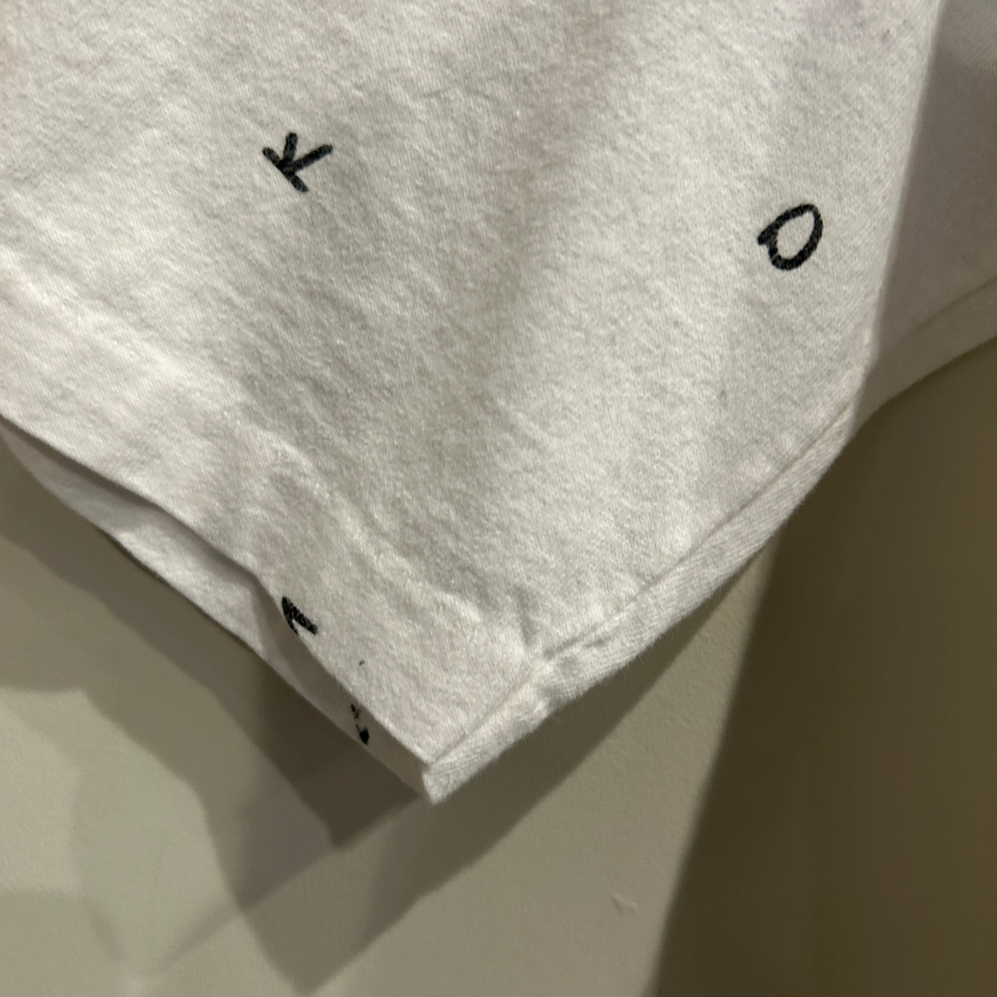 90's SDI ディズニー ミッキーマウス 総柄 キャラクターTシャツ 白 (XL)/A6408T-SO