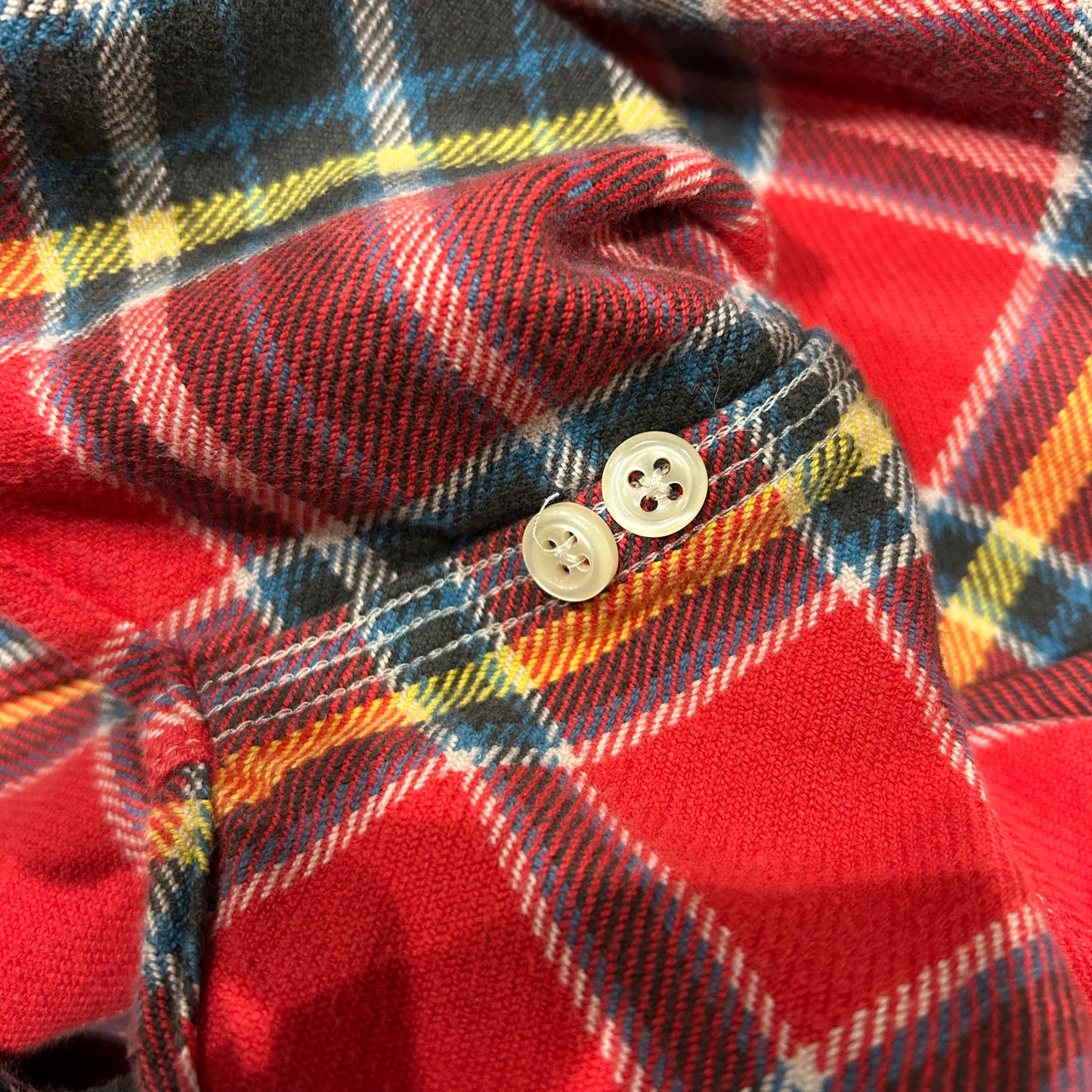 00's Polo ラルフローレン ヘビーネルシャツ 赤(M)/B3066SH-SO