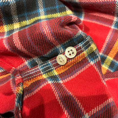 00's Polo ラルフローレン ヘビーネルシャツ 赤(M)/B3066SH-SO