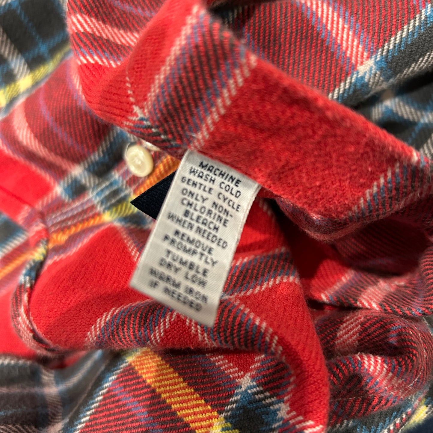 00's Polo ラルフローレン ヘビーネルシャツ 赤(M)/B3066SH-SO