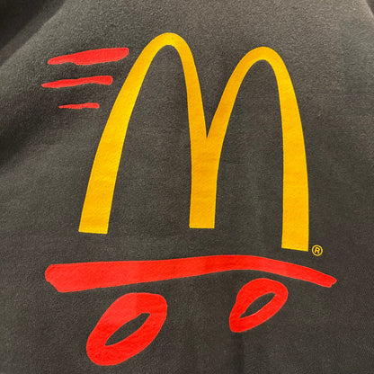90's FRUIT OF THE LOOM マクドナルド アドバタイジング スウェット 企業系 ブラック(L)/B4135R-SO