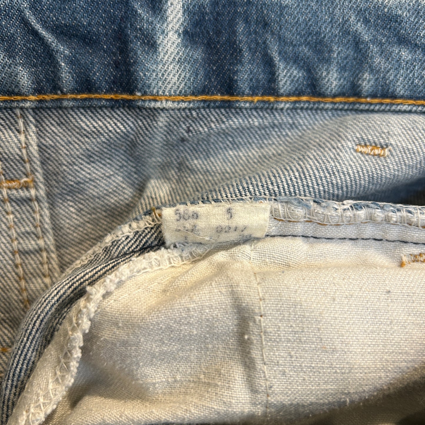80's Levi's 646 リーバイス オレンジタブ フレアデニムパンツ 青 (W30~31)/A2168P-SO