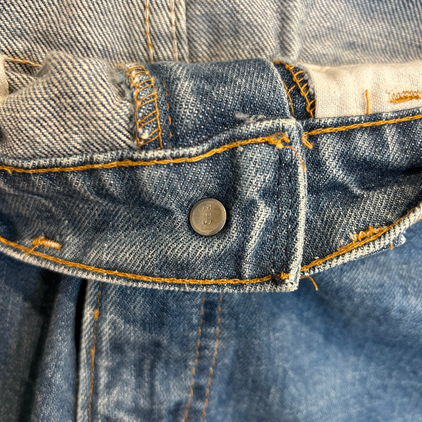 80's Levi's 646 リーバイス オレンジタブ フレアデニムパンツ 青 (W30~31)/A2168P-SO