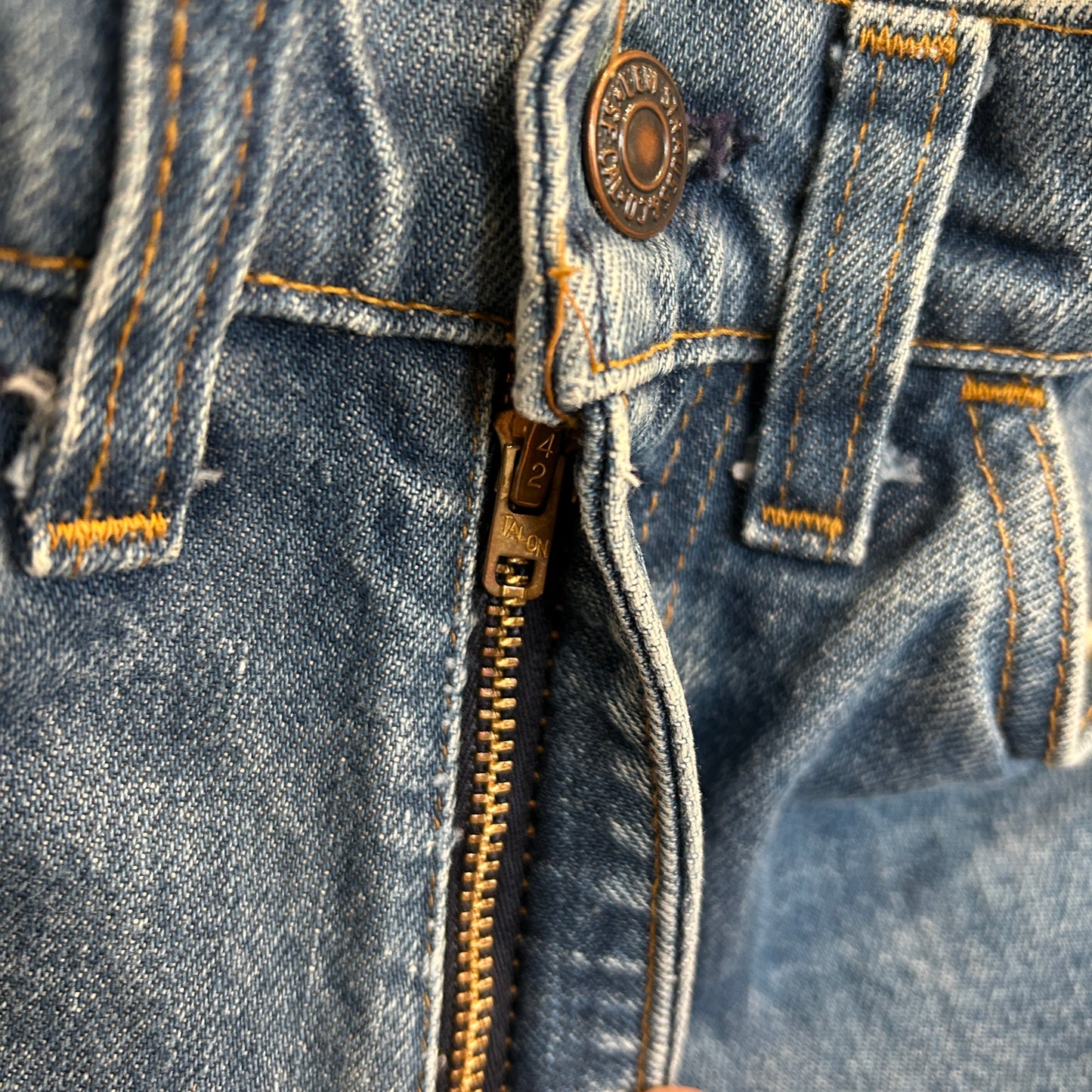 80's Levi's 646 リーバイス オレンジタブ フレアデニムパンツ 青 (W30~31)/A2168P-SO