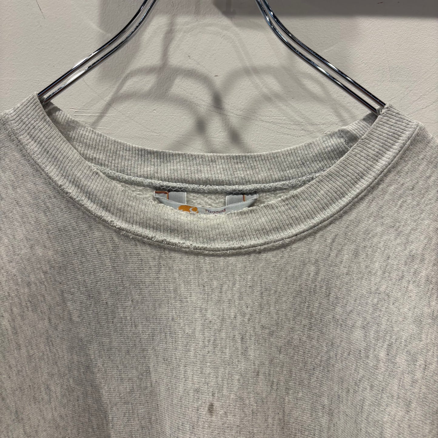 90's Carhartt カーハート 刺繍ロゴ スウェット リバースタイプ グレー系(L)/B2936R-SO