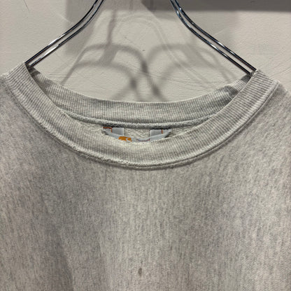 90's Carhartt カーハート 刺繍ロゴ スウェット リバースタイプ グレー系(L)/B2936R-SO