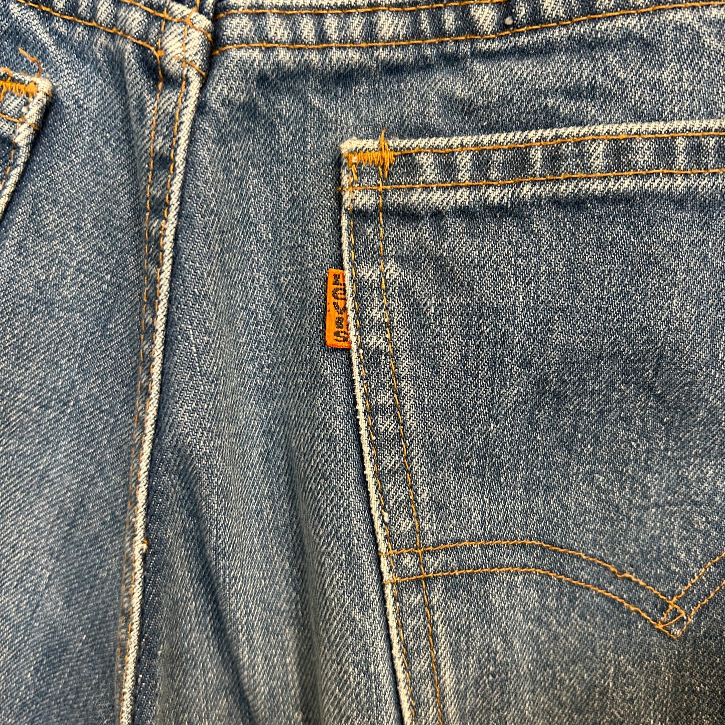 80's Levi's 646 リーバイス オレンジタブ フレアデニムパンツ 青 (W30~31)/A2168P-SO