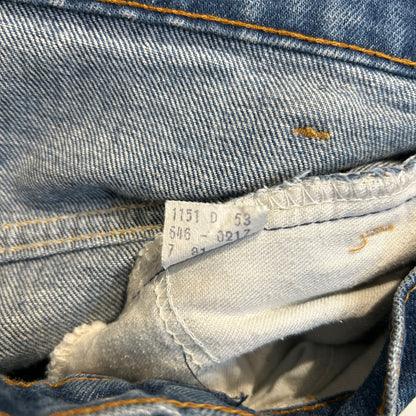 90's Levi's 646 リーバイス オレンジタブ フレアデニムパンツ 青 (30×30)/C1056P-SO