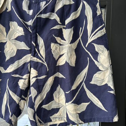 90's Polo Ralph Lauren”THE CLASSIC GOLF SHORT" アロハショーツ リネン/コットン混紡 (W38)/A3910P-SO
