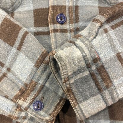 00's Gateway ヘビーフランネルシャツ 黒水色 (M)/A8943S-SO